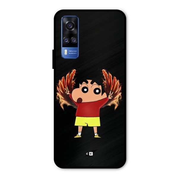 Fire Shinchan Metal Back Case for Vivo Y31