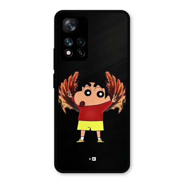 Fire Shinchan Metal Back Case for Xiaomi 11i 5G