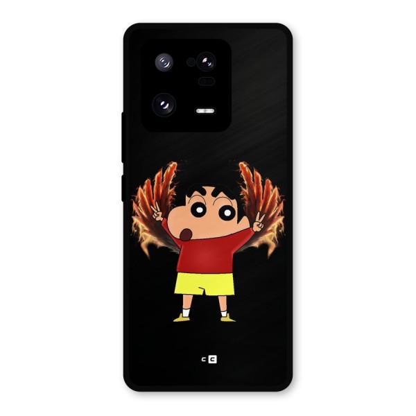 Fire Shinchan Metal Back Case for Xiaomi 13 Pro