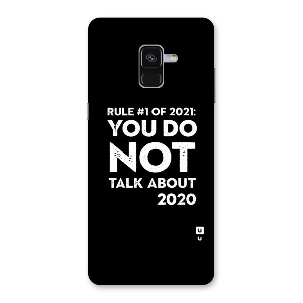 First Rule of 2021 Back Case for Galaxy A8 Plus