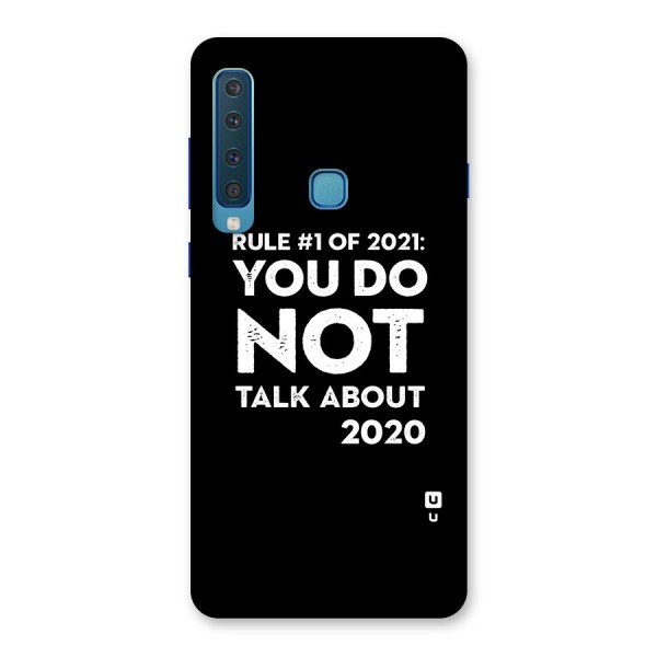 First Rule of 2021 Back Case for Galaxy A9 (2018)