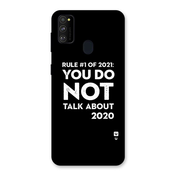 First Rule of 2021 Back Case for Galaxy M21