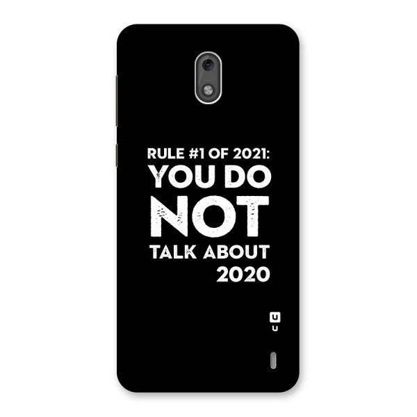 First Rule of 2021 Back Case for Nokia 2