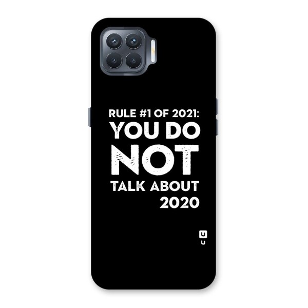 First Rule of 2021 Back Case for Oppo F17 Pro