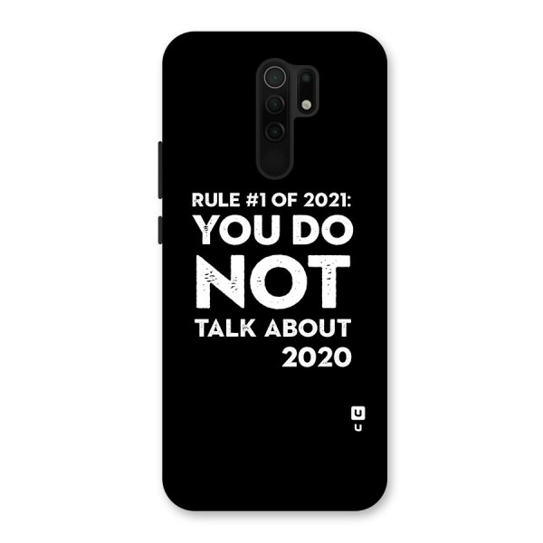 First Rule of 2021 Back Case for Poco M2