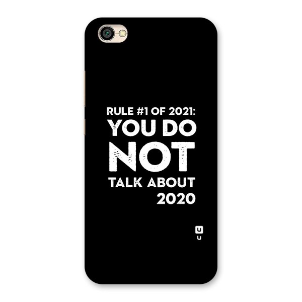 First Rule of 2021 Back Case for Redmi Y1 Lite