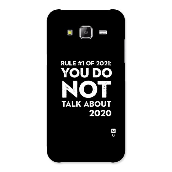 First Rule of 2021 Back Case for Samsung Galaxy J5