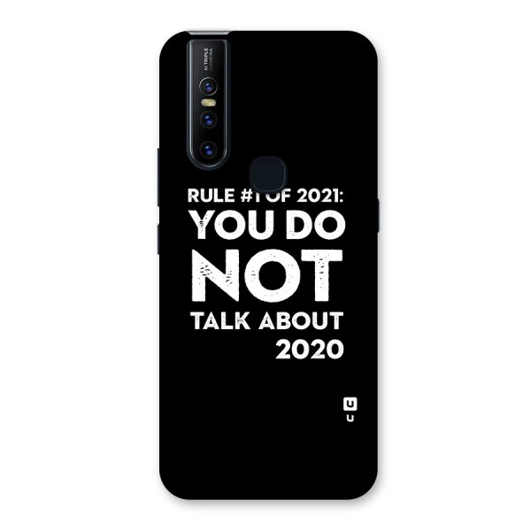 First Rule of 2021 Back Case for Vivo V15