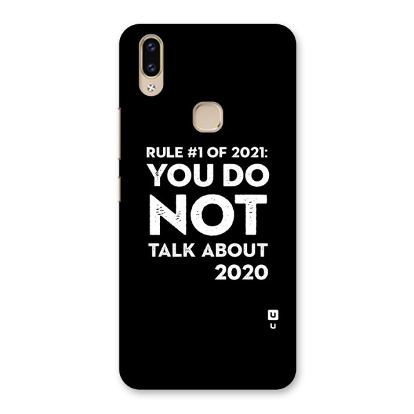 First Rule of 2021 Back Case for Vivo V9