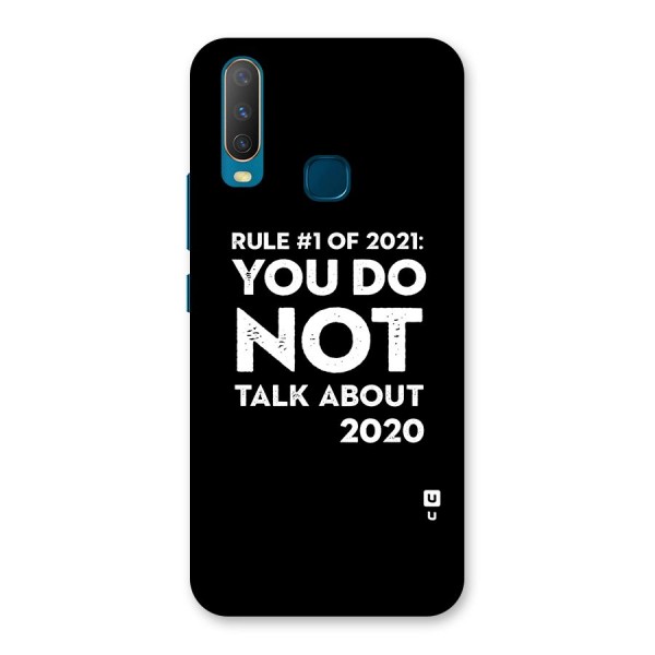 First Rule of 2021 Back Case for Vivo Y12