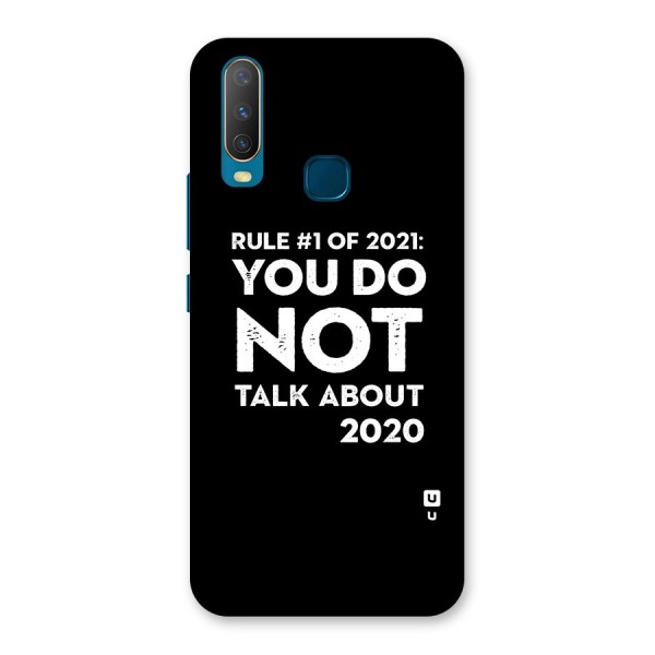 First Rule of 2021 Back Case for Vivo Y15