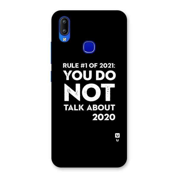 First Rule of 2021 Back Case for Vivo Y91