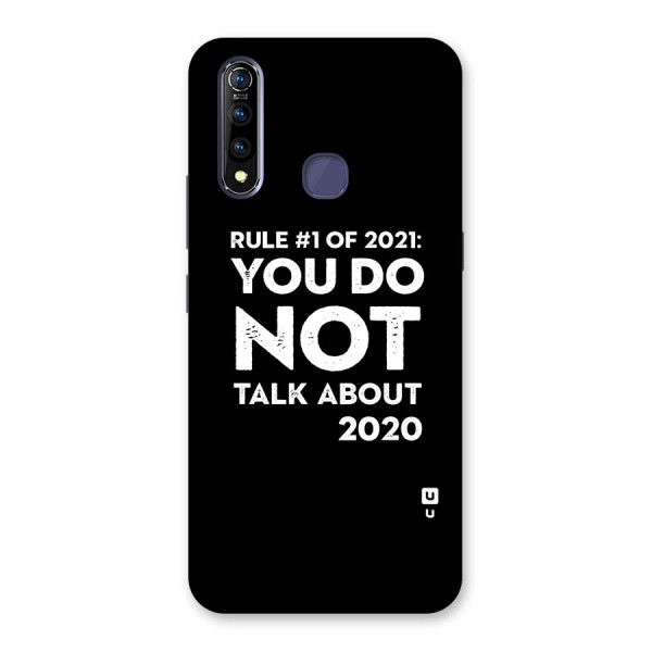 First Rule of 2021 Back Case for Vivo Z1 Pro