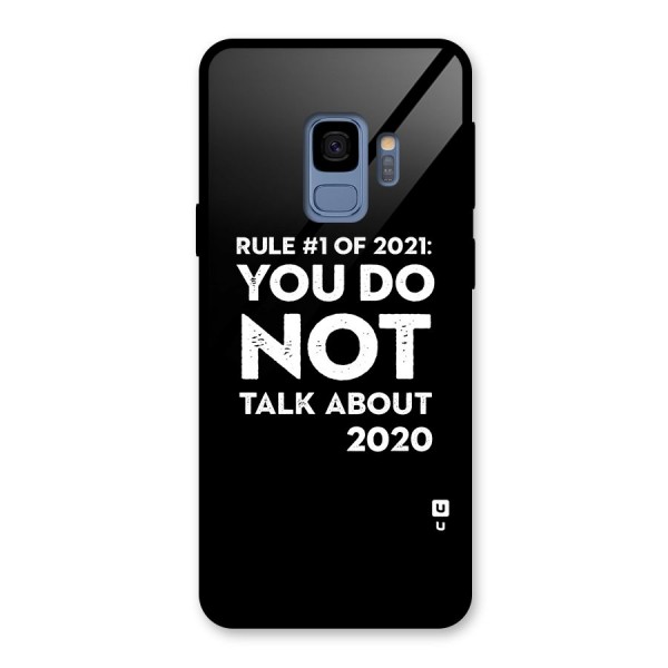 First Rule of 2021 Glass Back Case for Galaxy S9