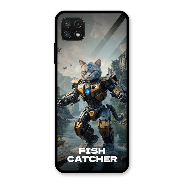 Fish Catcher Glass Back Case for Galaxy A22 5G