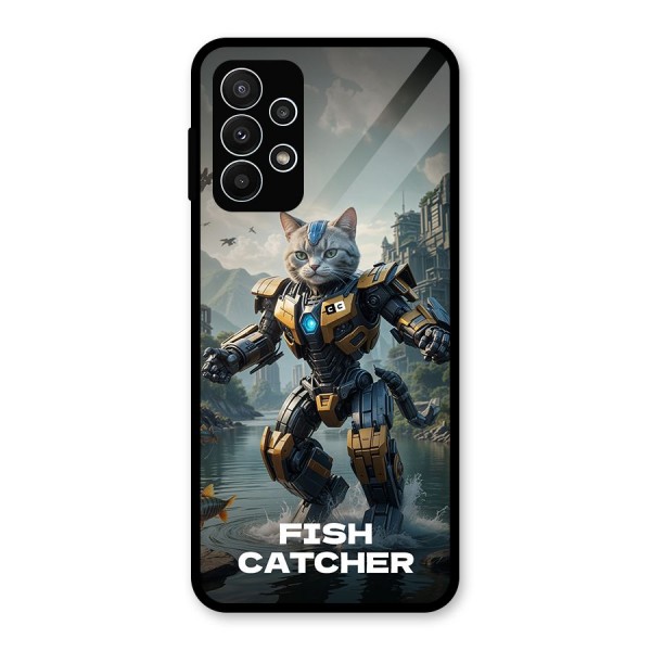 Fish Catcher Glass Back Case for Galaxy A23