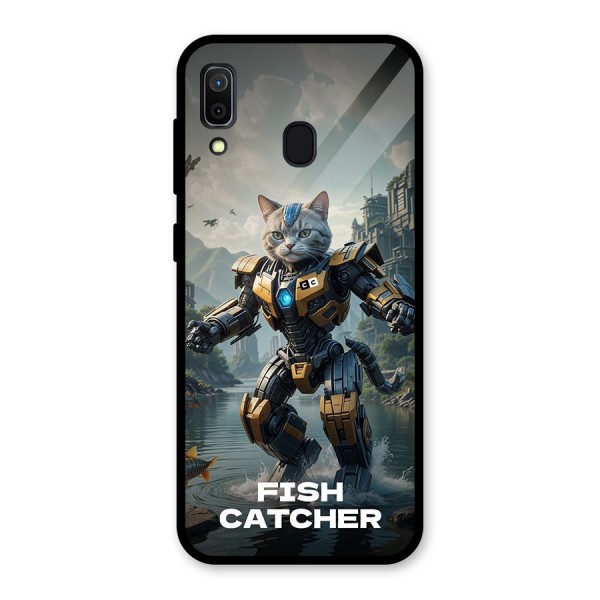 Fish Catcher Glass Back Case for Galaxy A30