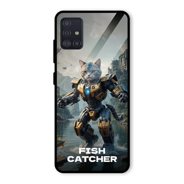 Fish Catcher Glass Back Case for Galaxy A51