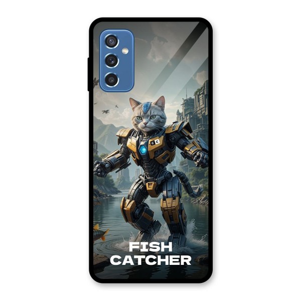 Fish Catcher Glass Back Case for Galaxy M52 5G