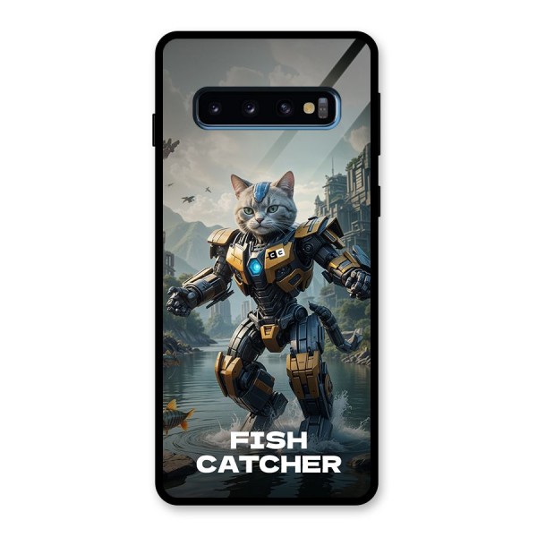 Fish Catcher Glass Back Case for Galaxy S10