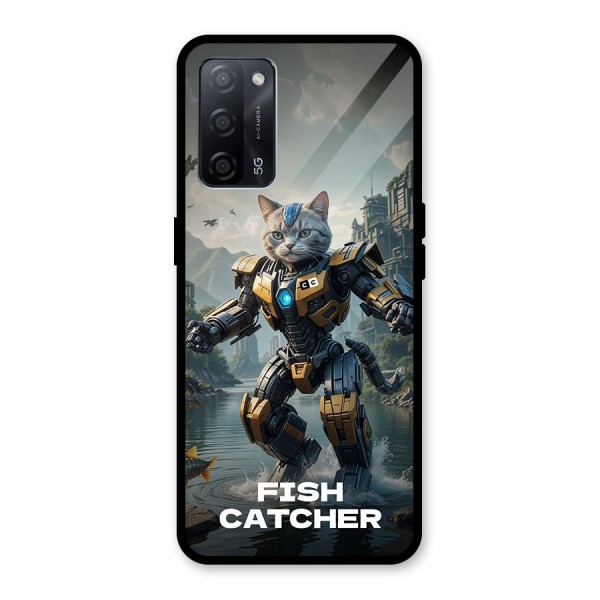 Fish Catcher Glass Back Case for Oppo A53s 5G