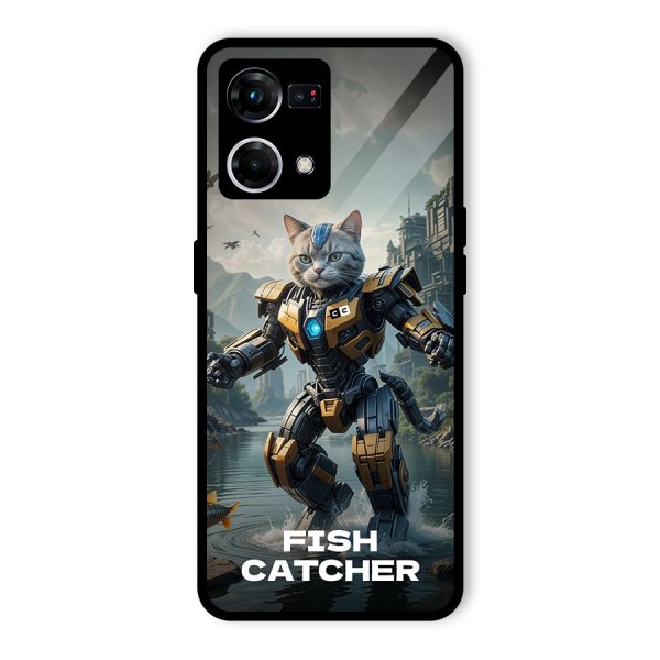 Fish Catcher Glass Back Case for Oppo F21 Pro 4G