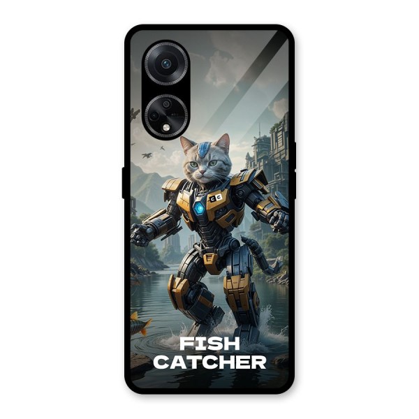 Fish Catcher Glass Back Case for Oppo F23