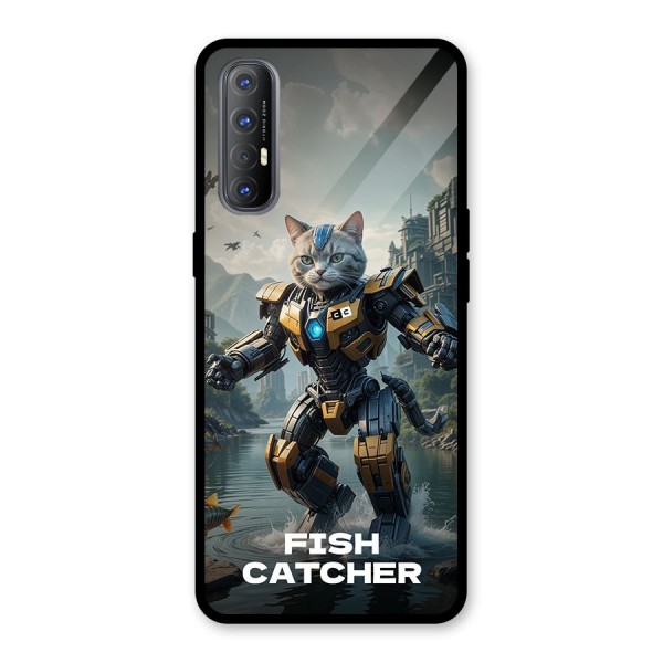 Fish Catcher Glass Back Case for Oppo Reno3 Pro