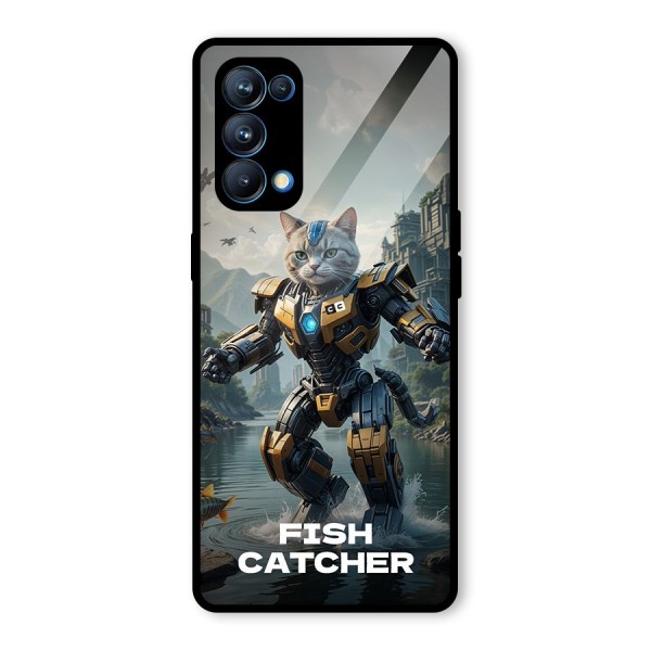 Fish Catcher Glass Back Case for Oppo Reno5 Pro 5G