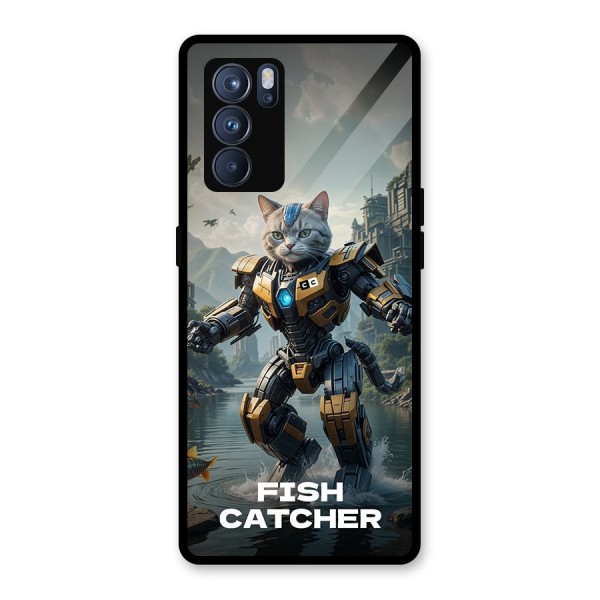 Fish Catcher Glass Back Case for Oppo Reno6 Pro 5G