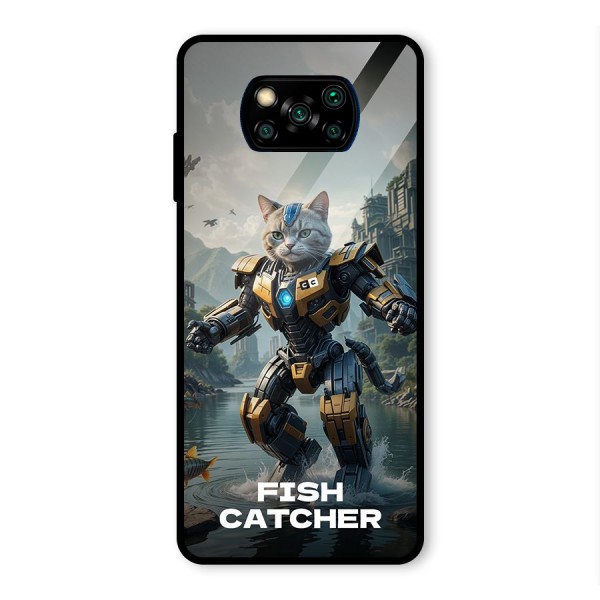 Fish Catcher Glass Back Case for Poco X3 Pro