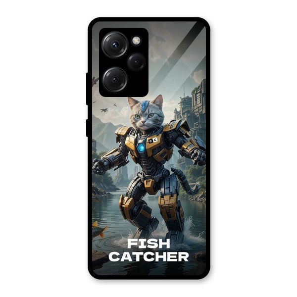 Fish Catcher Glass Back Case for Poco X5 Pro