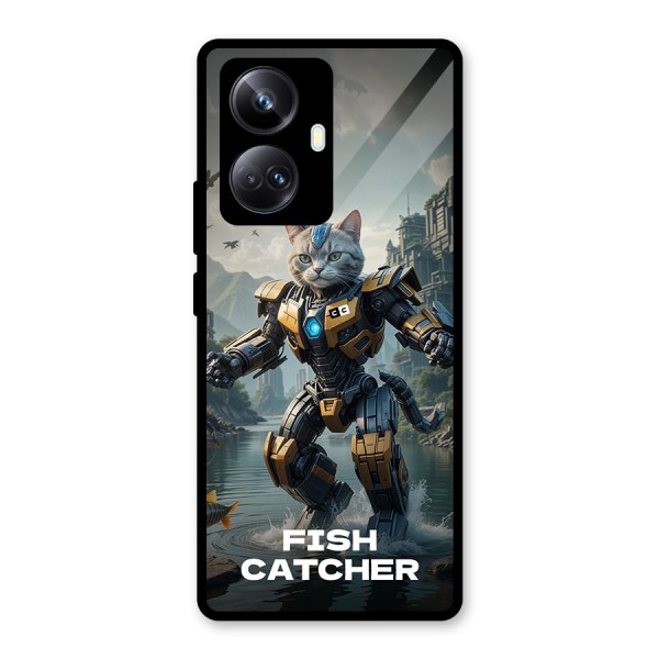 Fish Catcher Glass Back Case for Realme 10 Pro Plus