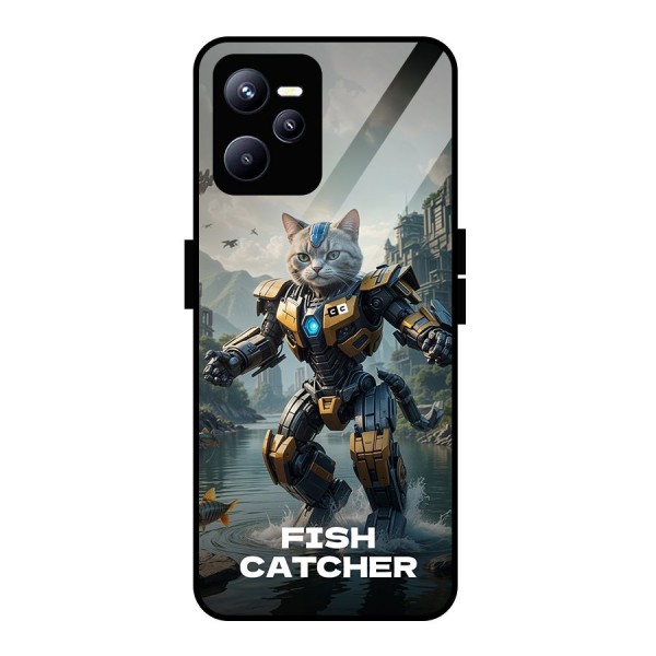 Fish Catcher Glass Back Case for Realme C35