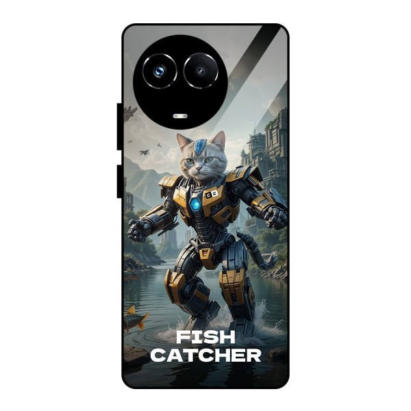 Fish Catcher Glass Back Case for Realme Narzo 60X