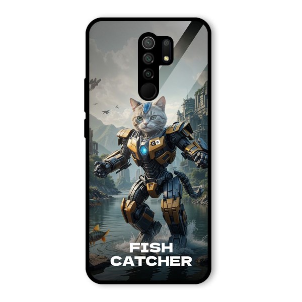 Fish Catcher Glass Back Case for Redmi 9 Prime