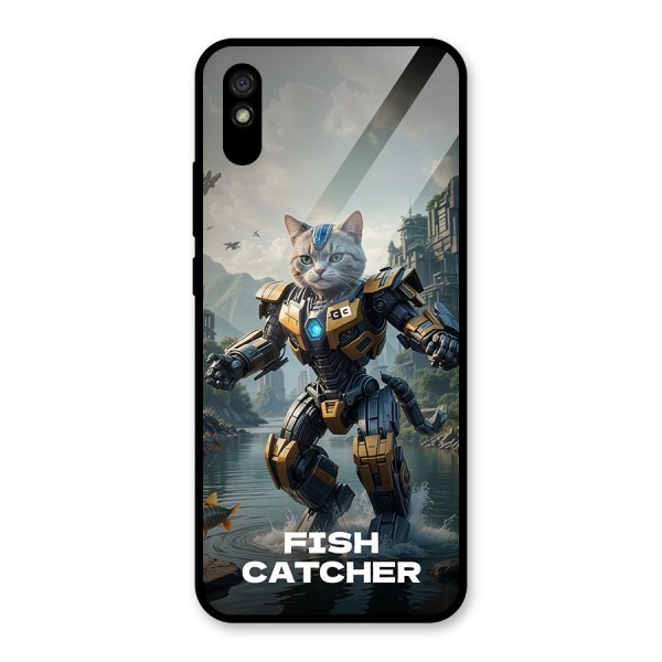 Fish Catcher Glass Back Case for Redmi 9i