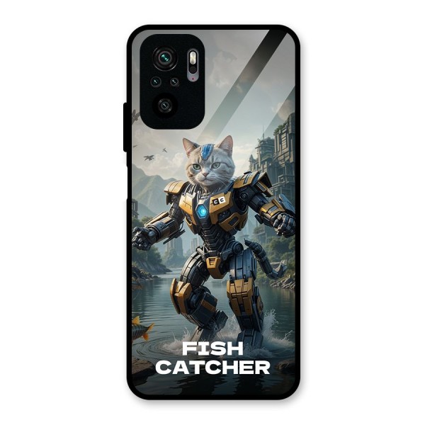 Fish Catcher Glass Back Case for Redmi Note 10