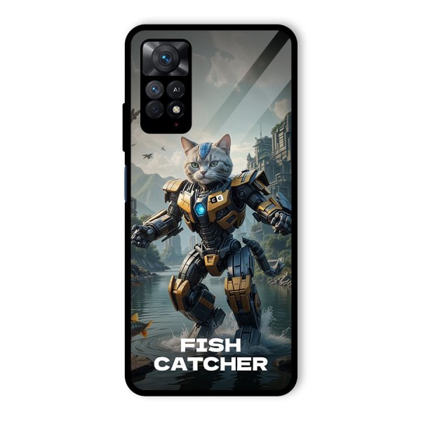 Fish Catcher Glass Back Case for Redmi Note 11 Pro