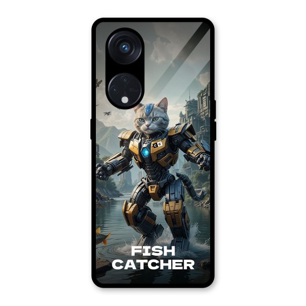 Fish Catcher Glass Back Case for Reno8 T 5G