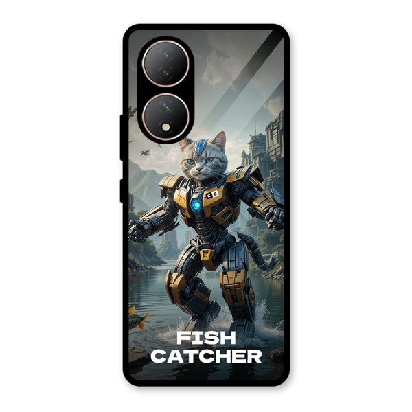 Fish Catcher Glass Back Case for Vivo T2