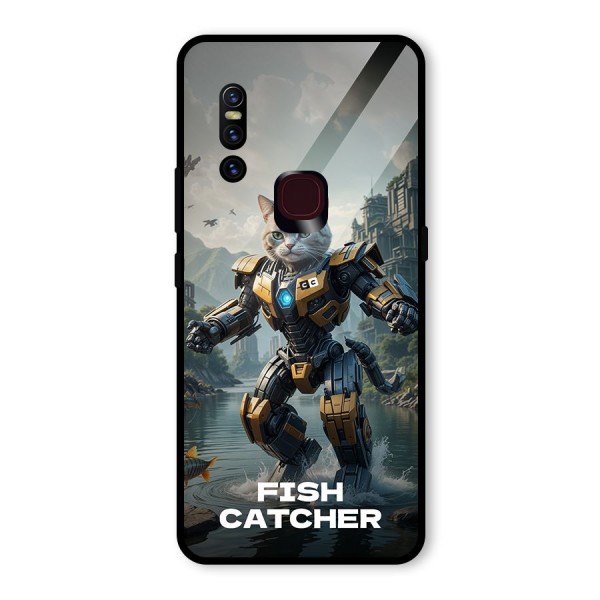 Fish Catcher Glass Back Case for Vivo V15