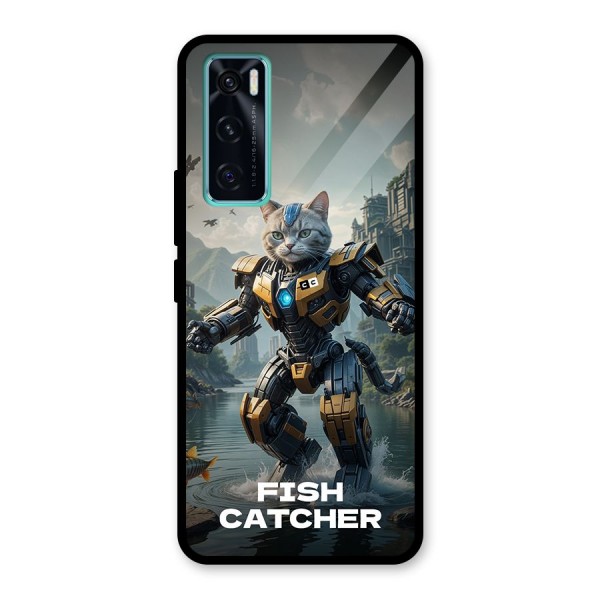 Fish Catcher Glass Back Case for Vivo V20 SE