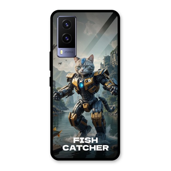 Fish Catcher Glass Back Case for Vivo V21e 5G