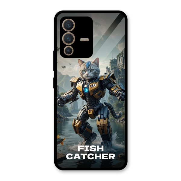 Fish Catcher Glass Back Case for Vivo V23 5G