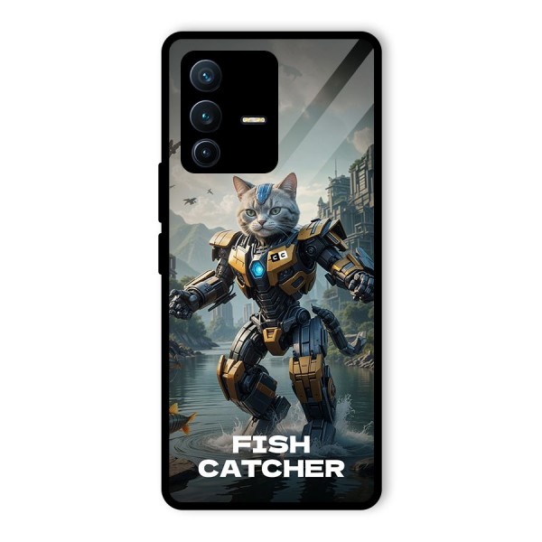 Fish Catcher Glass Back Case for Vivo V23 Pro