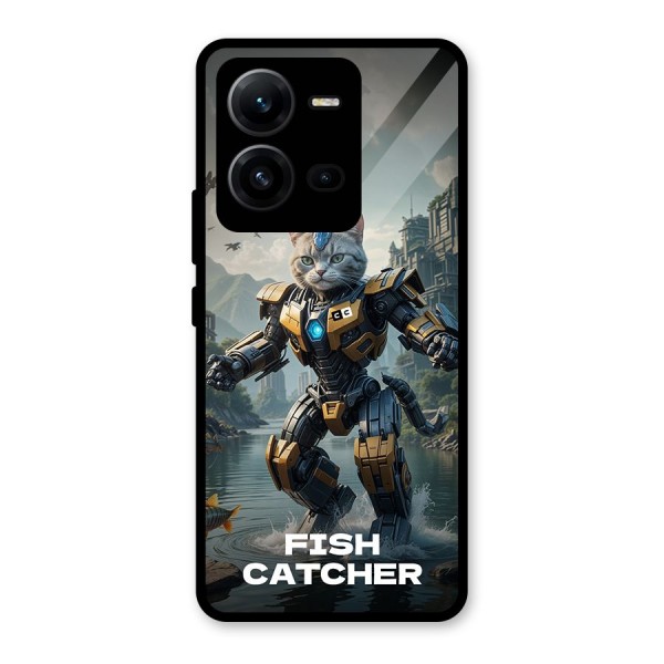 Fish Catcher Glass Back Case for Vivo V25