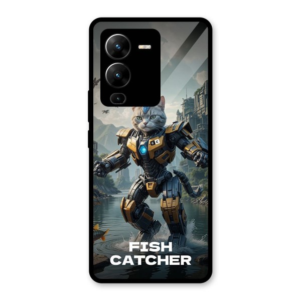 Fish Catcher Glass Back Case for Vivo V25 Pro