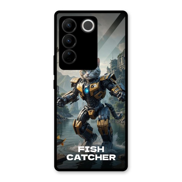 Fish Catcher Glass Back Case for Vivo V27 Pro