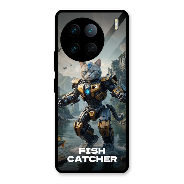 Fish Catcher Glass Back Case for Vivo X90 Pro